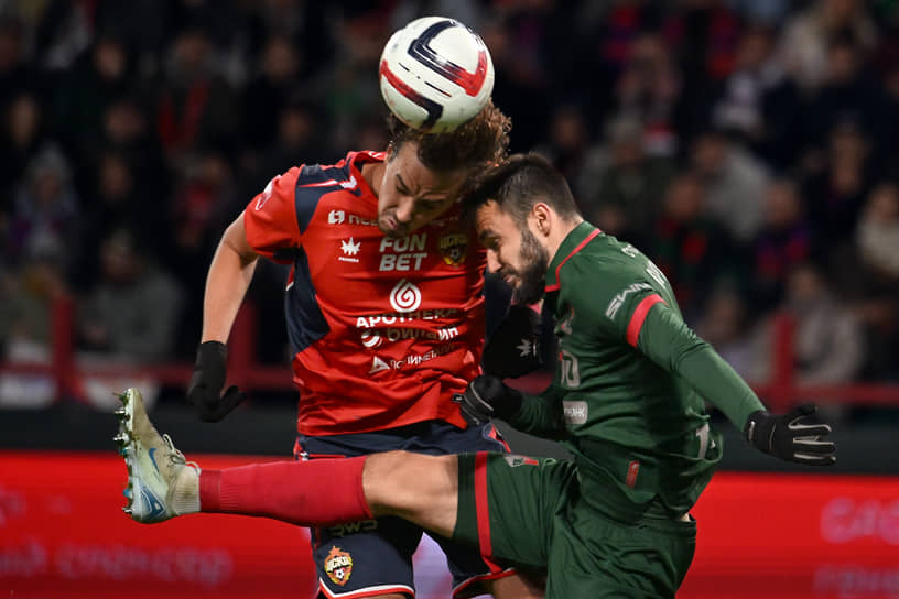 Матч между командами «Локомотив» и ЦСКА 