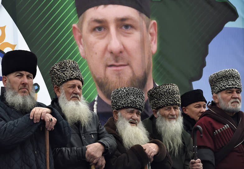 Митинг в поддержку главы Чечни Рамзана Кадырова в Грозном, 2016 год