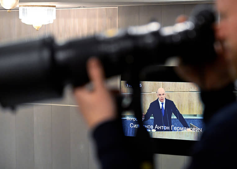 Министр финансов РФ Антон Силуанов на заседании Госдумы