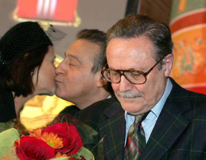 С актером Юрием Соломиным на вручении орденов Святого Александра Невского в храме Христа Спасителя, 2005 год