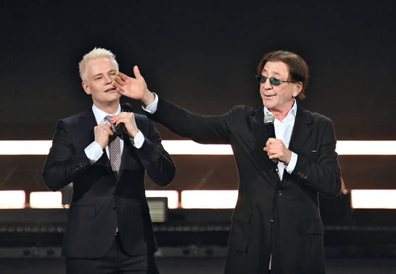 Среди гостей концерта был Григорий Лепс (справа)