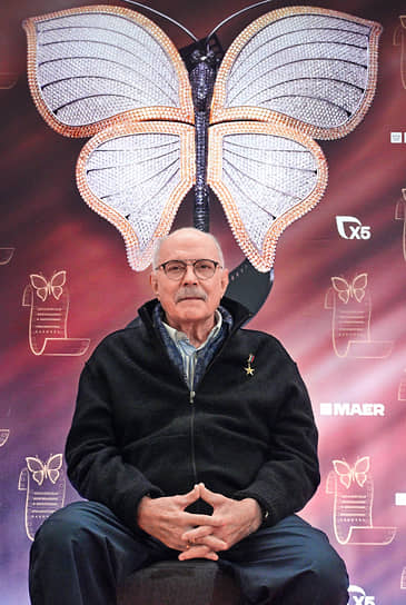 Режиссер Никита Михалков на церемонии вручения Открытой Евразийской кинопремии «Бриллиантовая бабочка» 