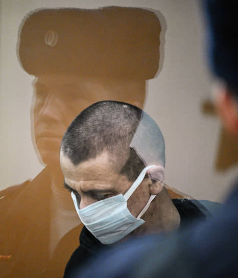 Игнат Кузин, обвиняемый в подготовке теракта против генерал-лейтенанта Ярослава Москалика, во время заседания суда 