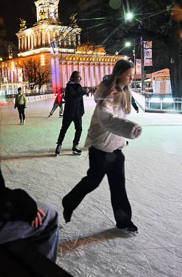 Посетители катка