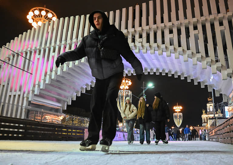 Посетители катка