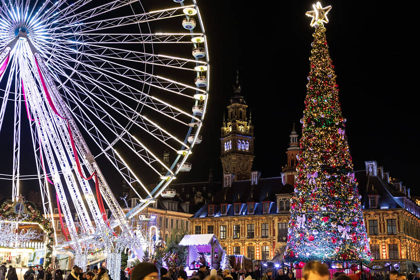 Рождественская ярмарка в Лилле (Франция)