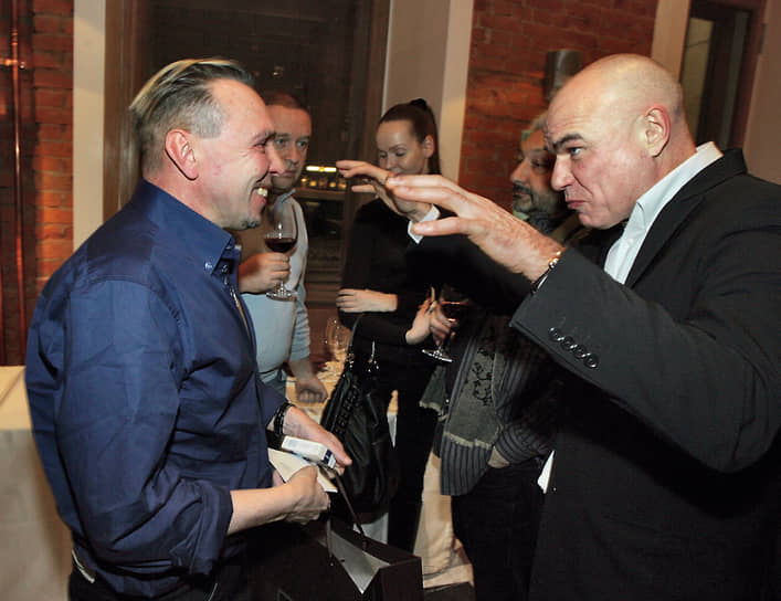 С певцом Гариком Сукачевым на праздновании его 50-летия, 2009 год