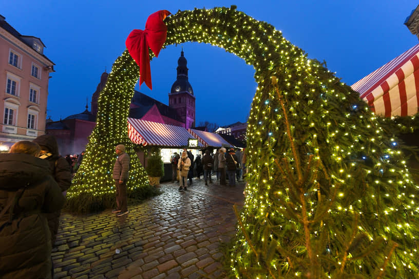 Рождественские украшения в Риге