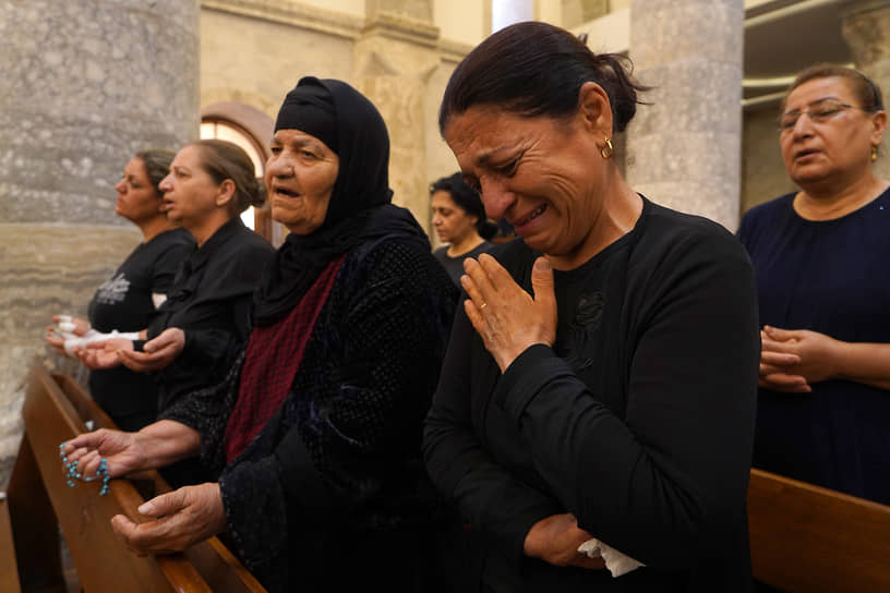 Похороны жертв пожара в Каракоше
