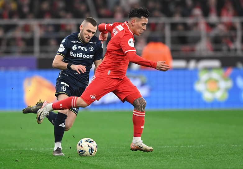 Матч между столичными командами «Спартак» и «Динамо»