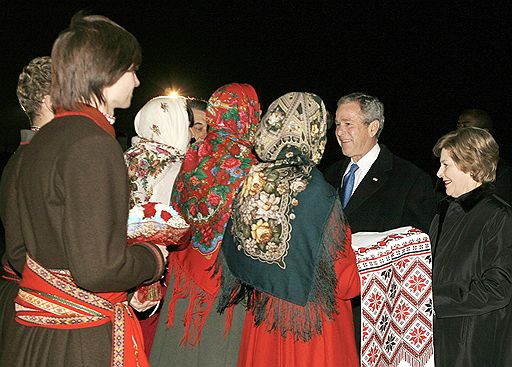 1.04.2008 Джордж Буш посетил Украину с государственным визитом