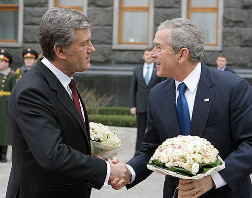 1.04.2008 Джордж Буш посетил Украину с государственным визитом