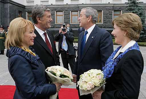 1.04.2008 Джордж Буш посетил Украину с государственным визитом