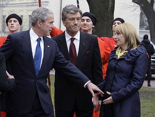 1.04.2008 Джордж Буш посетил Украину с государственным визитом
