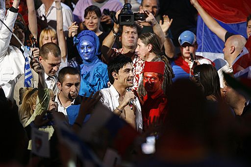 24.05.08 В Белграде закончился 53-й конкурс эстрадной песни &quot;Евровидение&quot;. Победу впервые одержал представитель России Дима Билан, чья песня &quot;Believe&quot; набрала больше всего голосов европейской телеаудитории — 272