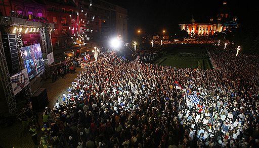 24.05.08 В Белграде закончился 53-й конкурс эстрадной песни &quot;Евровидение&quot;. Победу впервые одержал представитель России Дима Билан, чья песня &quot;Believe&quot; набрала больше всего голосов европейской телеаудитории — 272