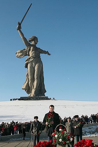Мемориальный комплекс &quot;Мамаев курган&quot; и статуя Родины-матери в Волгограде