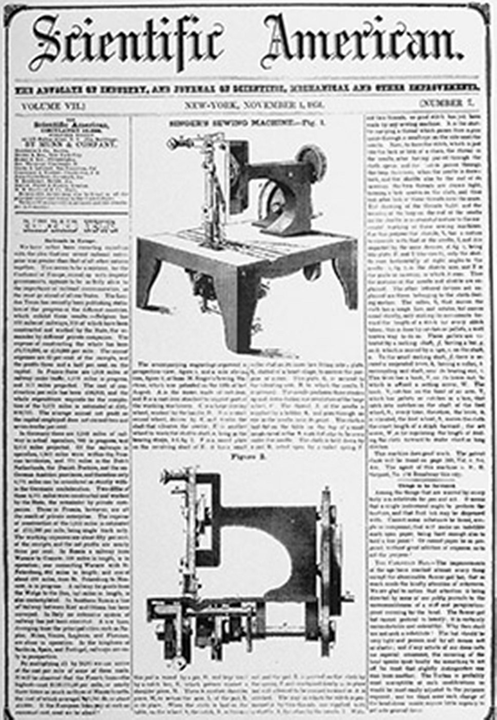 1854 год. Выходит первый номер легендарного журнала Scientific American