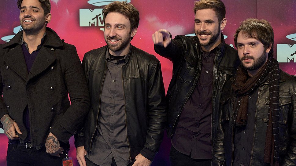 Бразильская рок-группа Fresno на MTV Europe Music Awards-2013