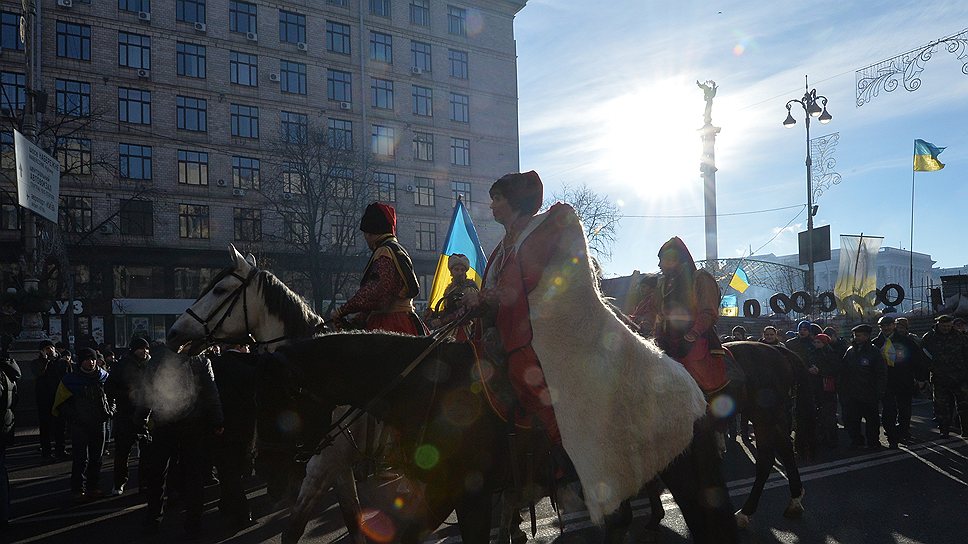 В Киеве на майдане Незалежности проходит акция сторонников евроинтеграции Украины