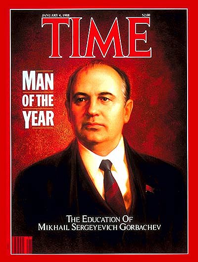 1987 год. Еженедельник Time назвал Михаила Горбачева &quot;человеком года&quot;