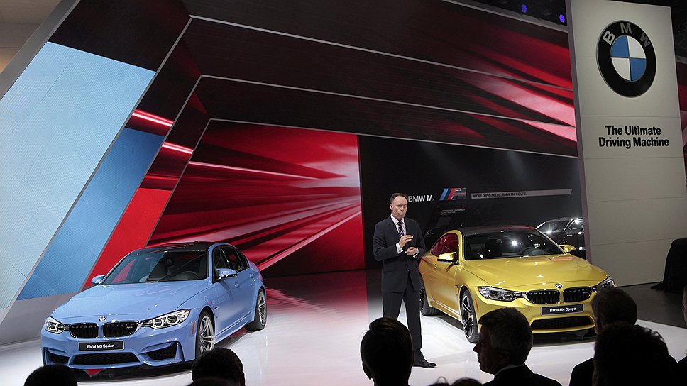 Компания BMW показала две спортивных модели - новый седан BMW M3 и купе BMW M4