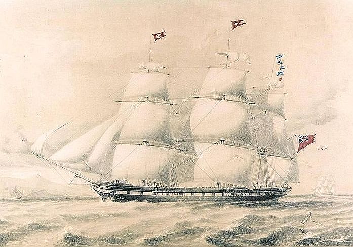 1854 год. Близ острова Ламбей произошло кораблекрушение RMS Tayleur, погибли 362 человека