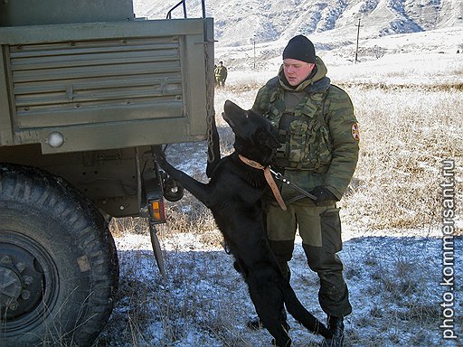 Боец 102-ой бригады внутренних войск Дагестана