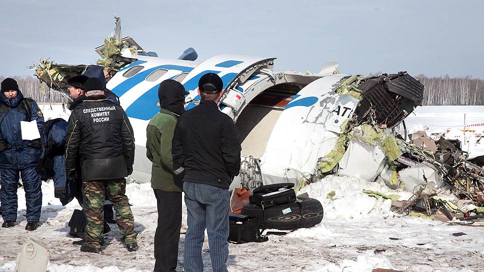 Место крушения самолета ATR-72 авиакомпании Utair