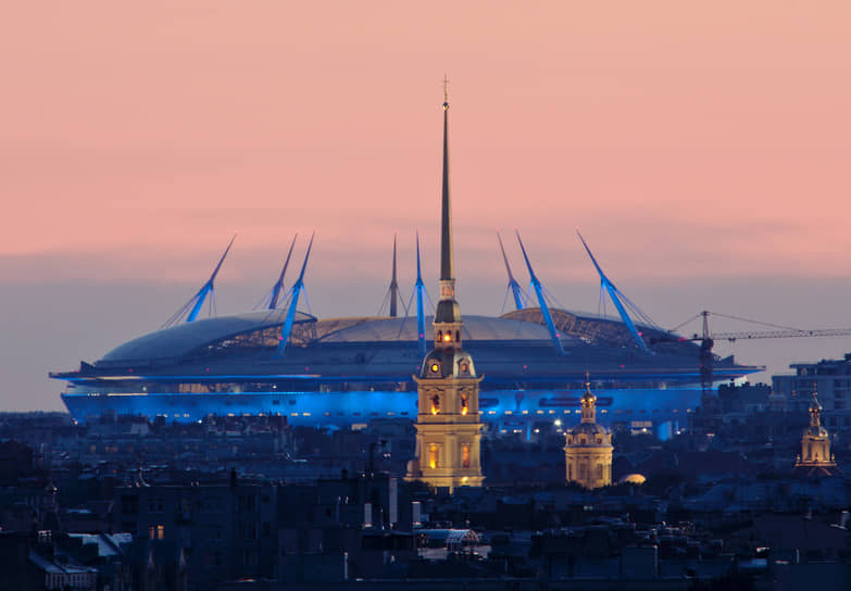 Вид на стадион «Санкт-Петербург Арена»