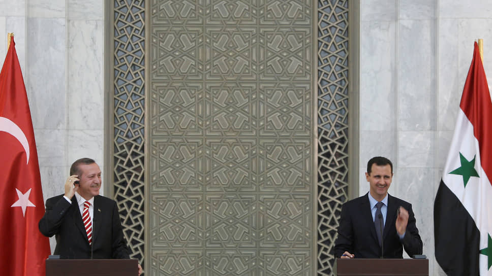 Реджеп Тайип Эрдоган (слева) и Башар Асад, 2009 год