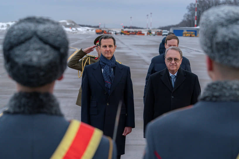 Прилетев в Москву, президент Сирии Башар Асад (на фото с замглавы МИД РФ Михаилом Богдановым) заверил своих собеседников, что полностью понимает и разделяет цели военной операции на Украине