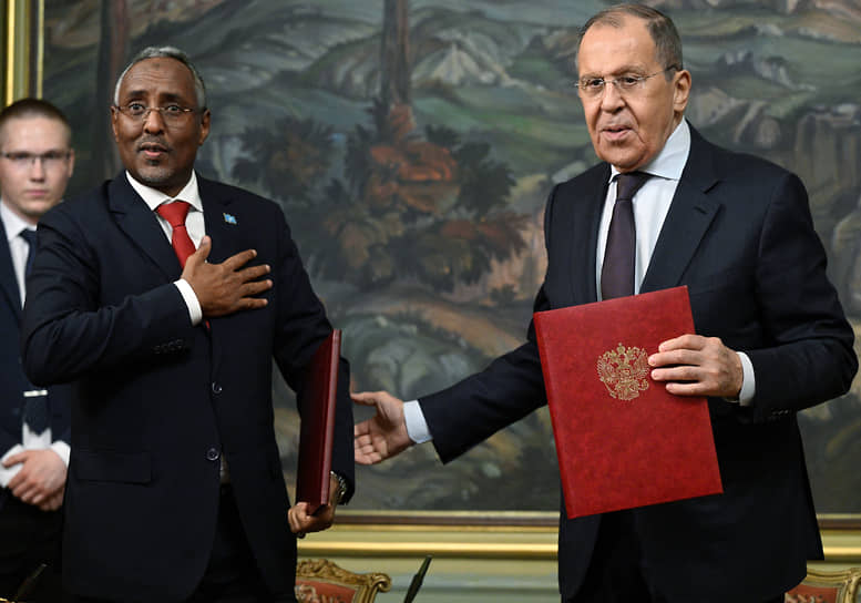 В рамках подготовки к июльскому саммиту Россия—Африка глава Сергей Лавров продолжает принимать в Москве коллег из стран региона — на сей раз из Сомали