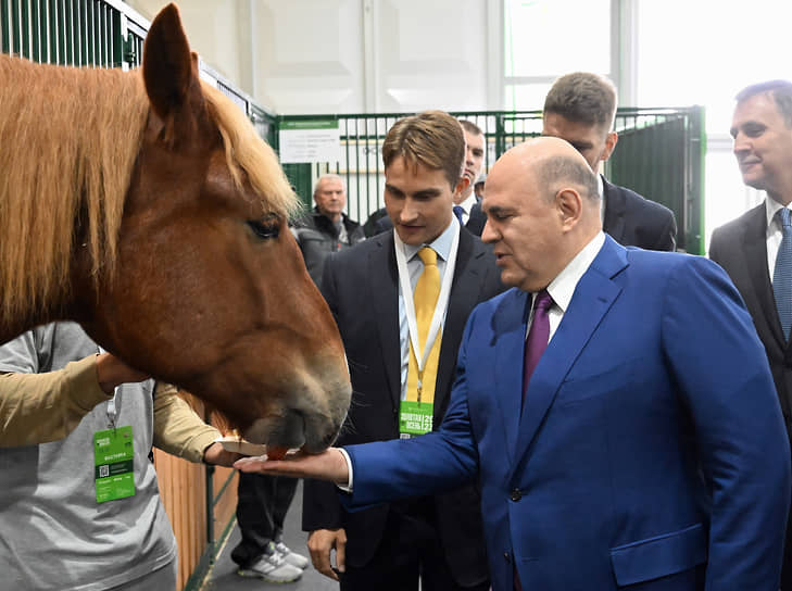Традиционной аграрной выставке «Золотая осень» в четверг удалось убедить Михаила Мишустина в том, что в российском АПК корм пошел в коня