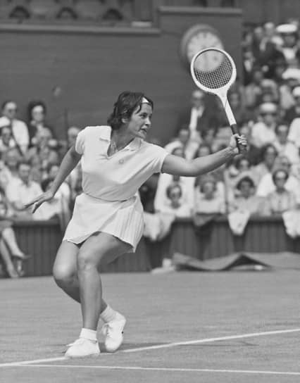 24 июня 1964 года. Wimbledon. Первая ракетка СССР Анна Дмитриева на Центральном корте Всеанглийского клуба лаун-тенниса и крокета