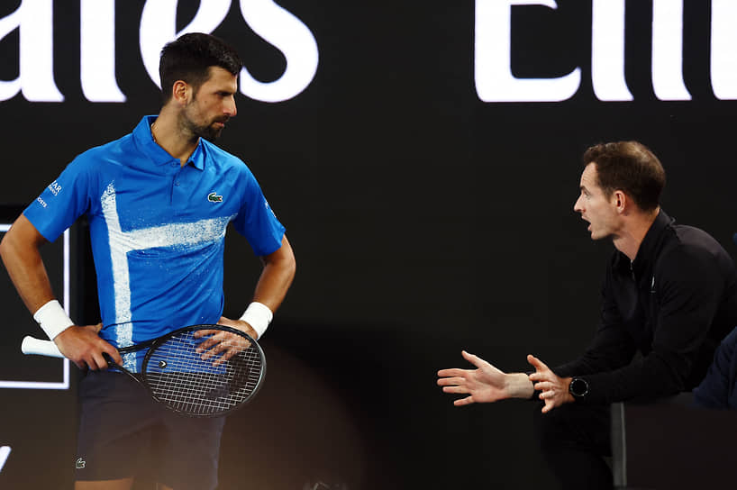 Путь к новой победе на Australian Open его десятикратный чемпион Новак Джокович (слева) ищет вместе с новым тренером Энди Марреем