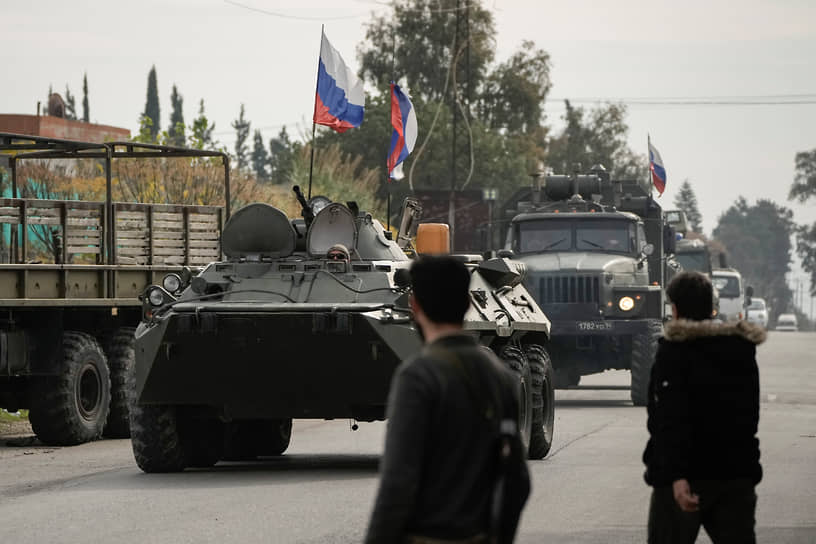 Российская военная техника возле военно-воздушной базы Хмеймим (декабрь 2024 года)