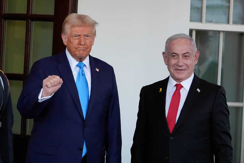 Президент США Дональд Трамп и премьер-министр Израиля Биньямин Нетаньяху