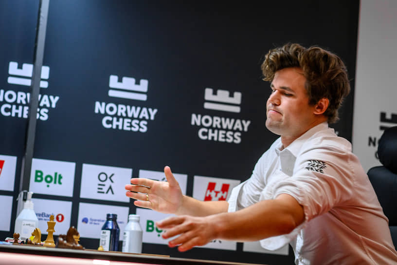 Магнус Карлсен на турнире Norway Chess