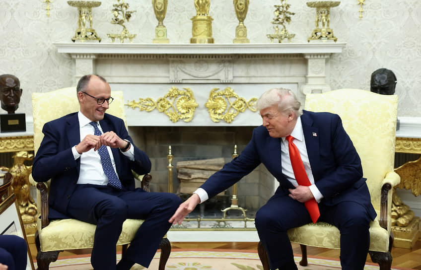 Фридрих Мерц внял совету европейских лидеров не перебивать Дональда Трампа, дав ему высказаться по полной