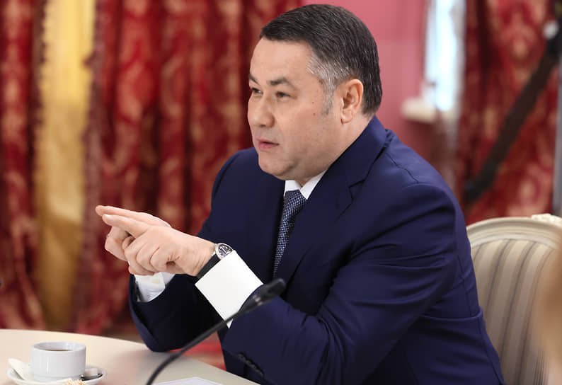 Игорь Руденя во время встречи с президентом России Владимиром Путиным в марте 2024 года