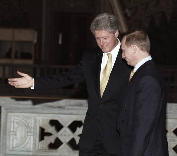 Встреча премьер-министра России Владимира Путина и президента США Билла Клинтона в Норвегии (1999 год)