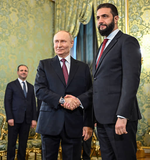 Махер аш-Шараа, старший брат президента Сирии (слева) и президент России Владимир Путин любят Россию и могут объяснить президенту Сирии Ахмеду аш-Шараа (справа), за что ее любить