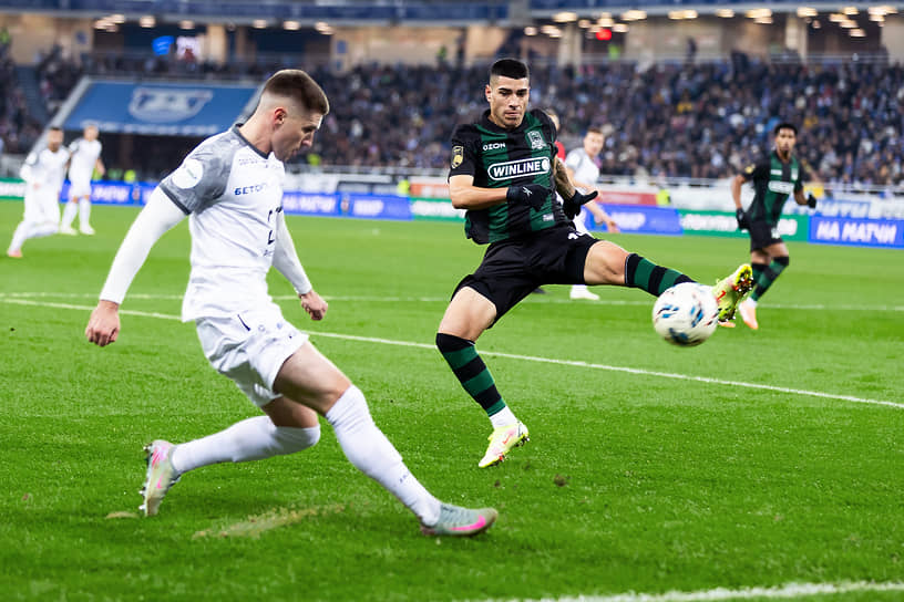 Момент матча между «Балтикой» и «Краснодаром»