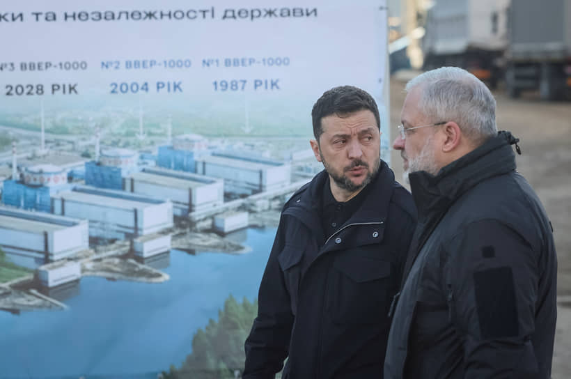 Президент Украины Владимир Зеленский и министр юстиции Герман Галущенко в феврале 2025 года