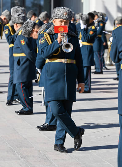 В резиденции репетировали гимны 