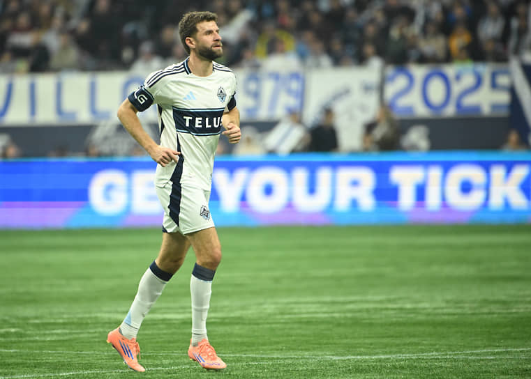 Томас Мюллер на встрече «Ванкувер Уайткэпс» с «Лос-Анджелесом», 22 ноября 2025 года