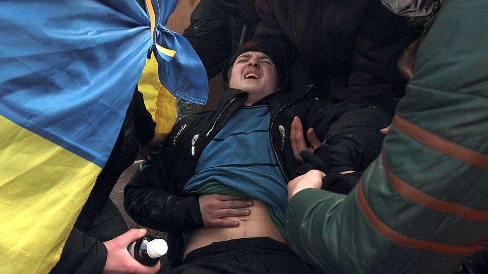 Силовики применили против активистов Евромайдана резиновые пули 