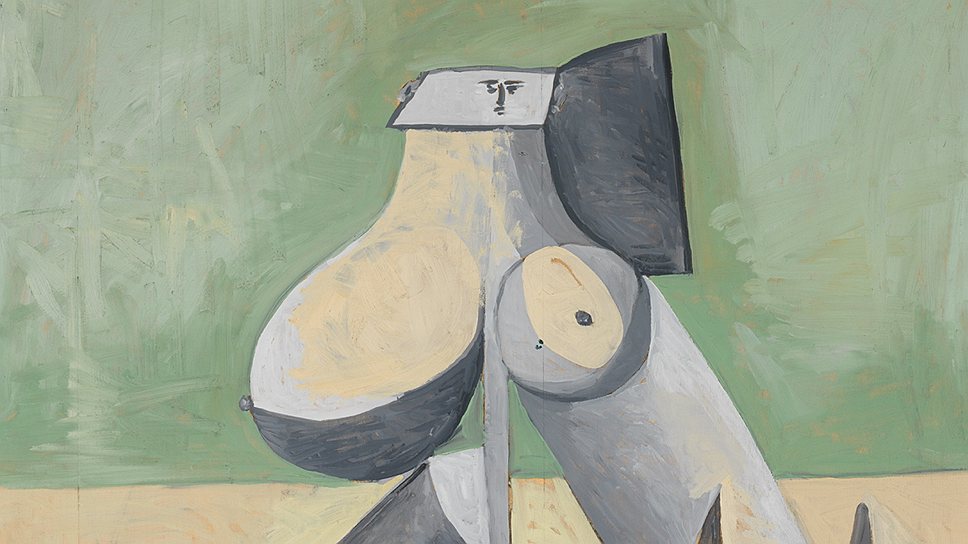 Пабло Пикассо. «Женщина с ножом и головой быка», 1946. Gagosian Gallery