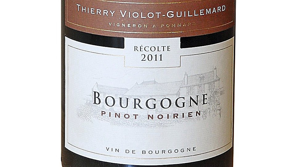 Thierry Violot-Guillemard
Bourgogne Pinot
Noirien 2011 